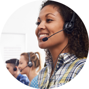 Employee on a call