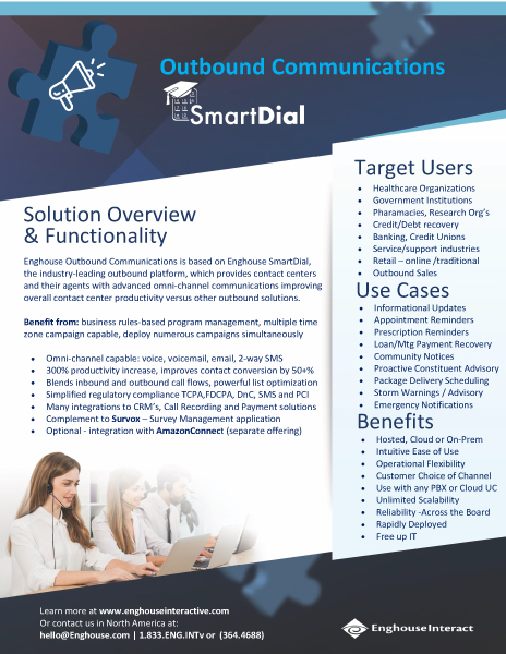 Outbound Communications - SmartDial