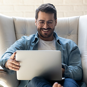 Man on laptop
