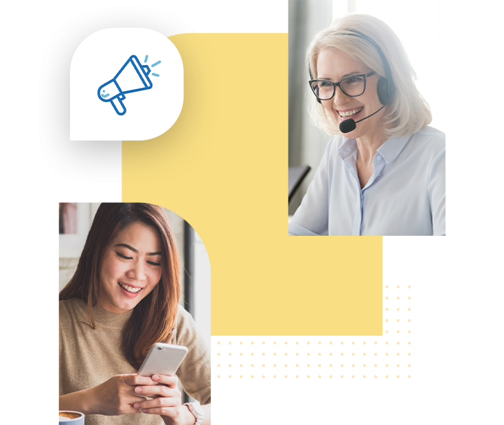 Predictive dialer used by customer