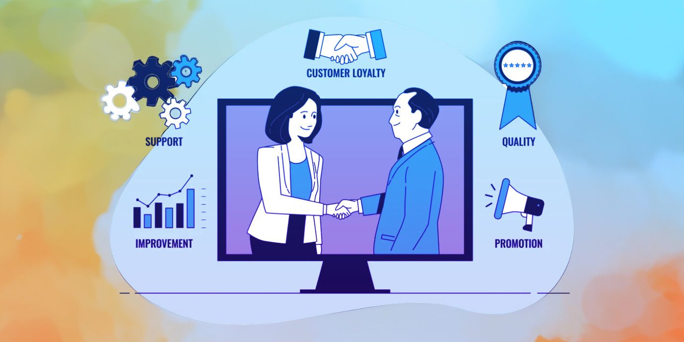 Ilustración de la gestión de las relaciones con los clientes